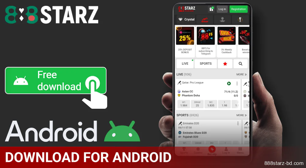 888Starz App for Android