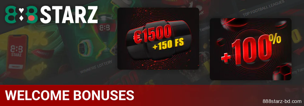 Welcome bonus for Bengali players at 888Starz